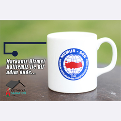 Eskişehir Büro Memur Sen Seramik Kupa Bardak 02 (Logo Baskılı)