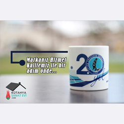 Afyon Kocatepe Üniversitesi Porselen Kupa Bardak 06 (Logo Baskılı)