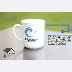 Erzurum Atatürk Üniversitesi Porselen Kupa Bardak 17 (Logo Baskılı)