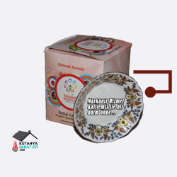 Ataşehir Belediyesi Acem El Yapımı Çay Tabağı (Logo Baskılı) 