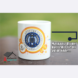 Erzurum Atatürk Üniversitesi Porselen Kupa Bardak 29 (Logo Baskılı)
