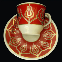 Porselen Kahve Fincan Takımı 12 (Dekorlu)