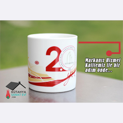 Zonguldak Karaelmas Üniversitesi Porselen Kupa Bardak 51 (Logo Baskılı)